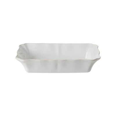 Alentejo White Rectangular Baker 10'' X 7.25'' H2''