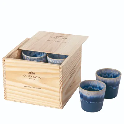 Grespresso Denim Gift Box 8 Lungo Cups Box: 9.75'' X 9.75'' H5.75''