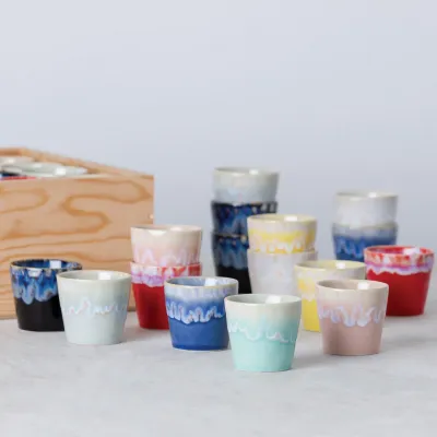Grespresso Multicolor Gift Box 8 Lungo Cups Box: 9.75'' x 9.75'' H5.75''