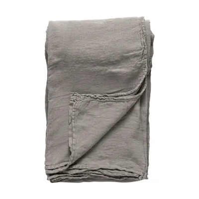 Maria Dusk Grey Table Cloth 100% Linen 69'' X 98.5''