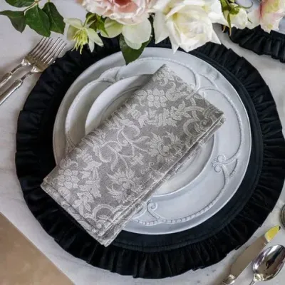 Imperial Jacquard Grey Large Napkin