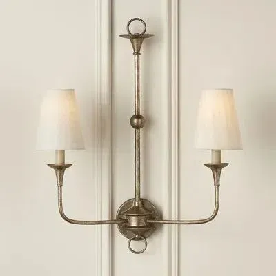 Ivory Fine Grasscloth Tapered Chandelier Shade