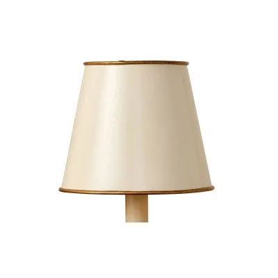 Tole Ivory Tapered Chandelier Shade