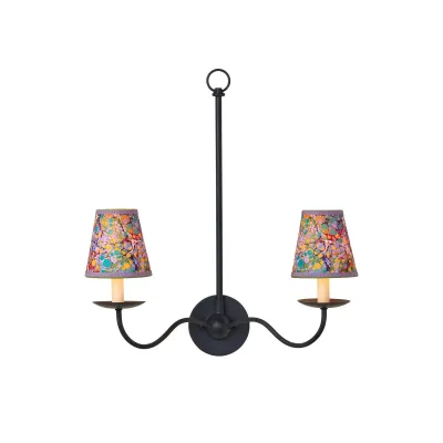 Marble Multi-Color Paper Tapered Chandelier Shade
