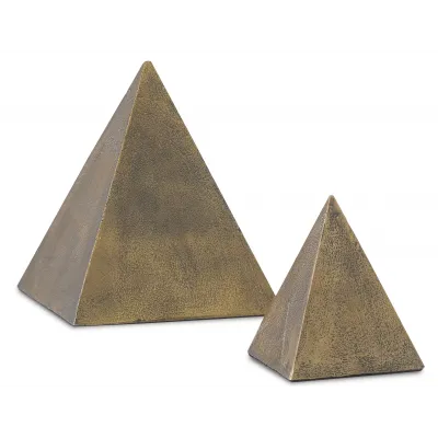 Mandir Brass Pyramid Set of 2