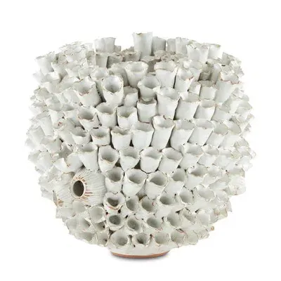 Manitapi White Vase