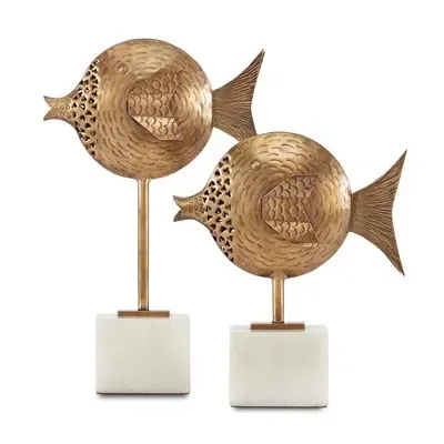 Cici Brass Fish Set of 2