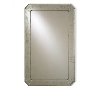 Antiqued Rectangular Mirror