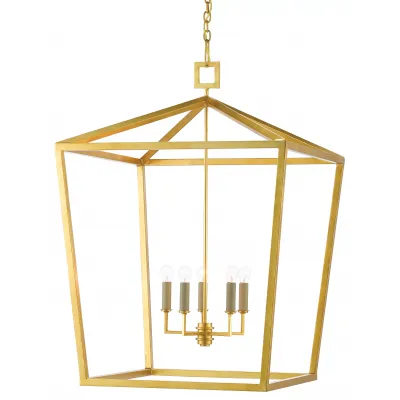 Denison Gold Grande Lantern Pendant