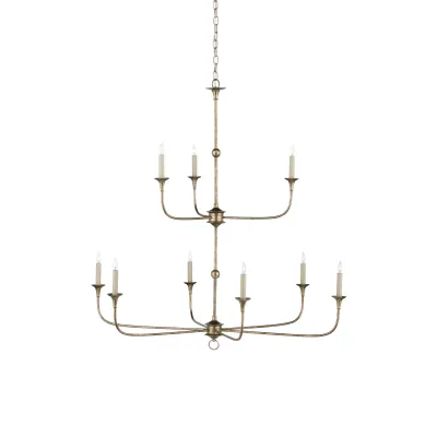 Nottaway Bronze Large Two-Tier Chandelier