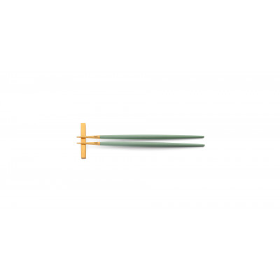 Goa Matte Gold/Celadon Handle Chopstick Set 8.9 in (22.5 cm)