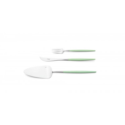 Goa Celadon Handle/Steel Matte Chopstick Set 8.9 in (22.5 cm)