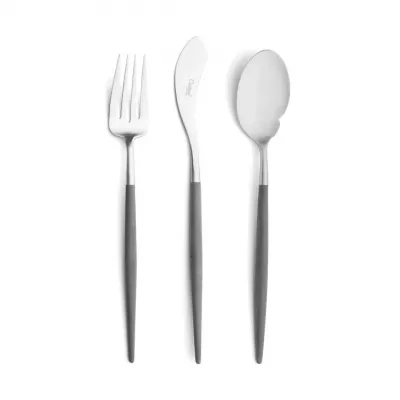 Goa Grey Handle/Steel Matte Chopstick Set 8.9 in (22.5 cm)