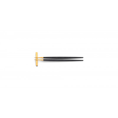 Goa Black Handle/Gold Matte Chopstick Set 8.9 in (22.5 cm)