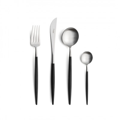 Goa Black Handle/Steel Matte Chopstick Set 8.9 in (22.5 cm)