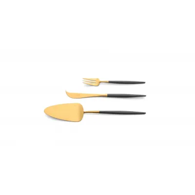 Goa Grey Handle/Gold Matte Chopstick Set 8.9 in (22.5 cm)
