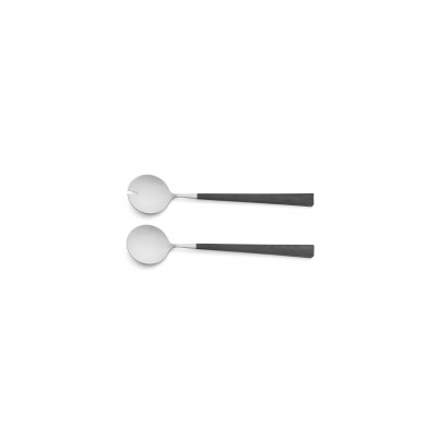 Kube Steel Black Handle/Steel Matte Flatware
