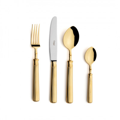 Line Gold Polished Flatware