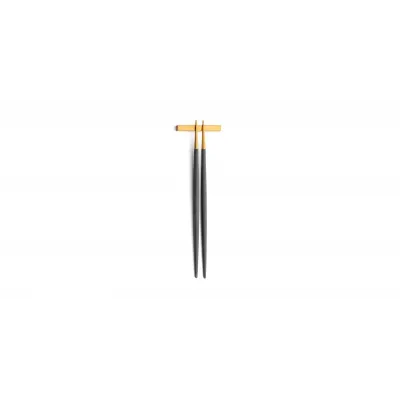 Goa Matte Gold/Grey Handle Chopstick Set 8.9 in (22.5 cm)