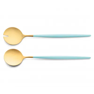 Goa Turquoise Handle/Gold Matte Chopstick Set 8.9 in (22.5 cm)