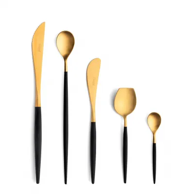 Mio Black Handle/Gold Matte Chopstick Set 8.9 in (22.5 cm)