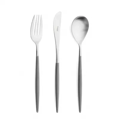 Mio Steel Grey Handle/Steel Matte Flatware