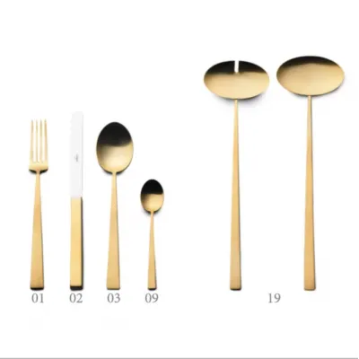 Bauhaus Gold Matte Flatware