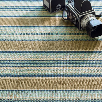 Blue Heron Stripe Indoor/Outdoor Rugs