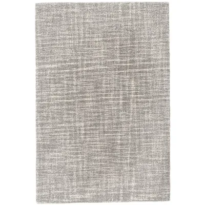 Crosshatch Dove Grey Wool Micro Hooked Rugs