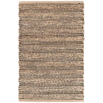 Simba Black Woven Jute Rugs