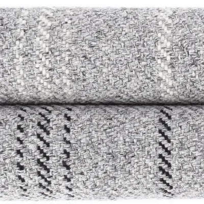 Melange Stripe Grey black Indoor outdoor Rugs