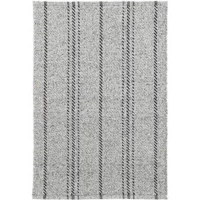 Melange Stripe Grey black Indoor outdoor Rugs