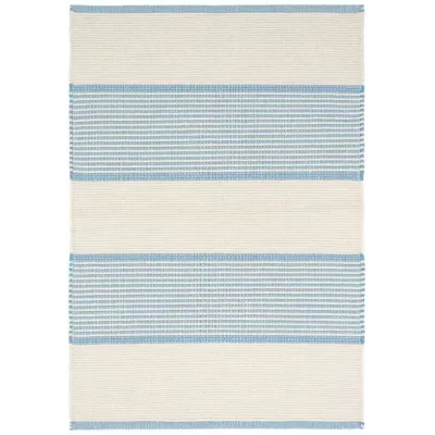 La Mirada Asiatic Blue Woven Cotton Rug