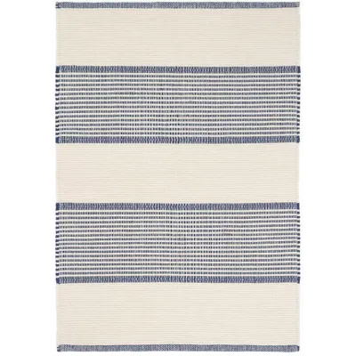 La Mirada Navy Woven Cotton Rug