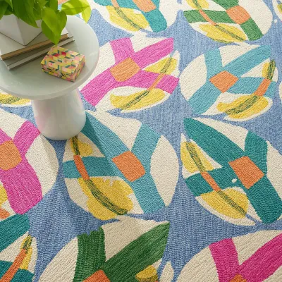 Lily Pad Spring by Kit Kemp Hand Micro Hooked Wool Rugs