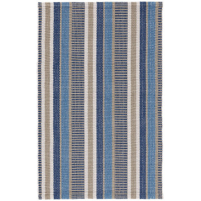 Always Greener by Kit Kemp Blue/Grey Handwoven Indoor/Outdoor Rugs