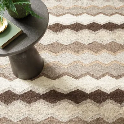 Safety Net Neutral by Kit Kemp Handwoven Wool Rugs