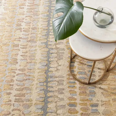 Paint Chip Natural Micro Hooked Wool Rugs