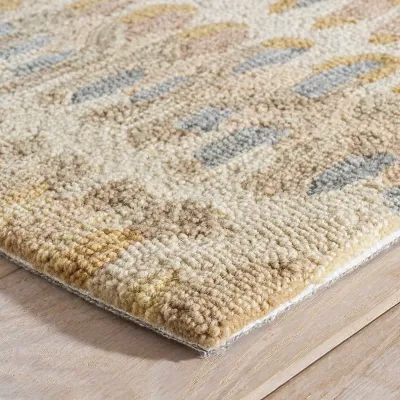 Paint Chip Natural Micro Hooked Wool Rugs