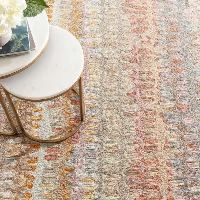 Paint Chip Stone Micro Hooked Wool Rugs