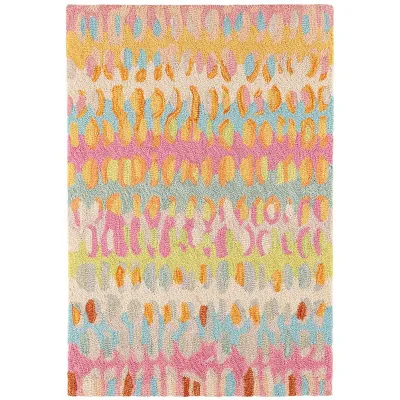 Paint Chip Confetti Micro Hooked Wool Rugs