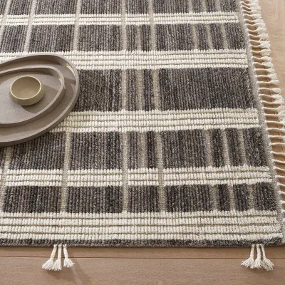 Tory Grey/Ivory by Marie Flanigan Hand Knotted Wool Rugs