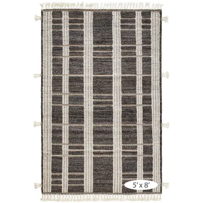 Tory Grey/Ivory by Marie Flanigan Hand Knotted Wool Rugs