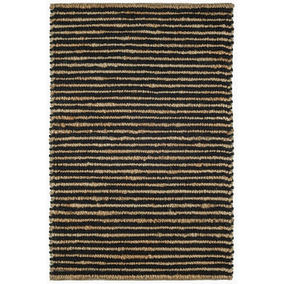 Twiggy Black by Bunny Williams Handwoven Wool/Jute Rugs