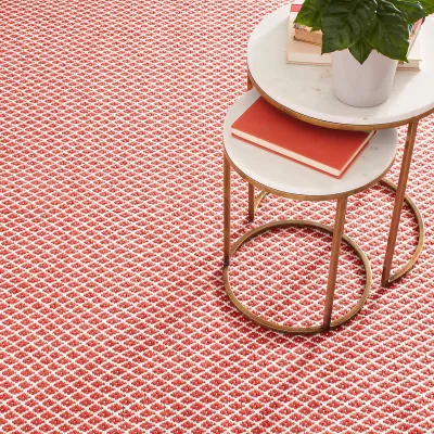 Mainsail Red Handwoven Indoor/Outdoor Rugs