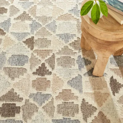 Rufus Stone Kilim Natural by Kit Kemp Handwoven Wool Rugs