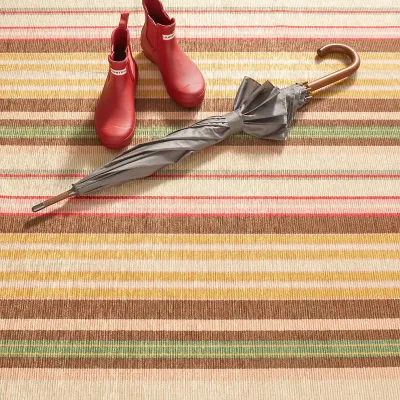 Sienna Stripe Multi Machine Washable Rug