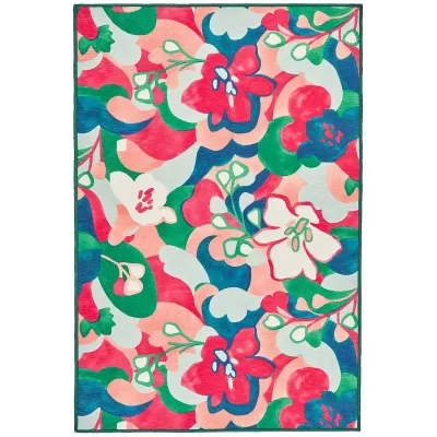 Dreamy Daisies by Frances Valentine Multi Machine Washable Rugs