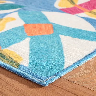 Lily Pad Spring Machine Washable Rugs