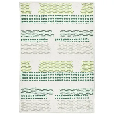 Tread Lightly Green by Kit Kemp Machine Washable Rugs